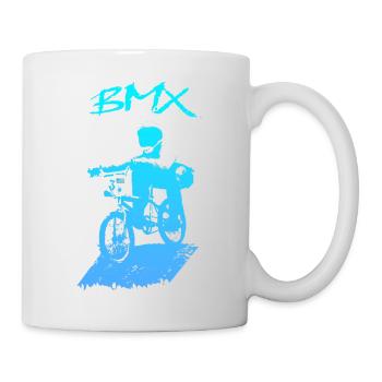 BMX-Rennen - Tasse - Weiß - Rechts