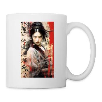 Japan Tradition Japanisch Kultur Frau - Tasse - Weiß - Rechts