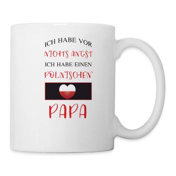 Ich habe einen polnischen Papa - Tasse - Weiß - Rechts