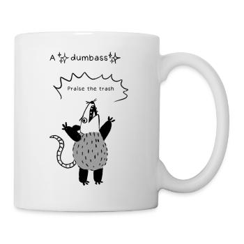 Trio Dumbass | Opossum - Mug blanc - blanc - Droite