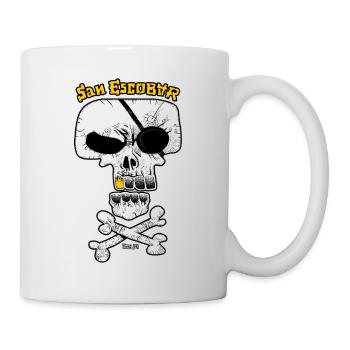 SAN ESCOBAR - Pirate Flag / Skull - Mug - white - Right