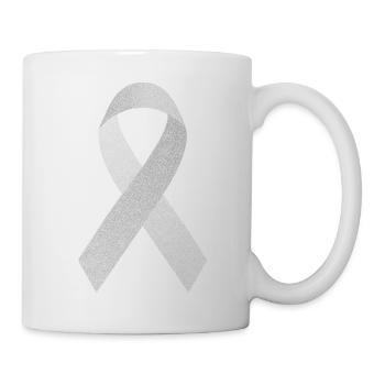 Mourning ribbon - Mug - white - Right