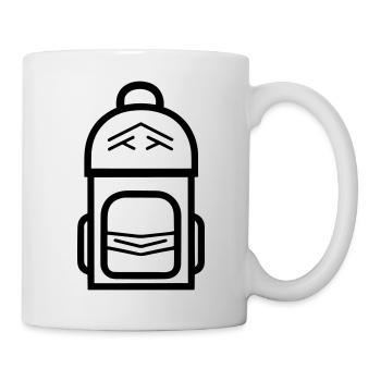 Rucksack - Tasse - Weiß - Rechts
