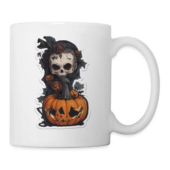 Helloween Pumpkin Witch - Mug - white - Right
