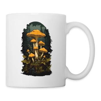 Retro Chanterelle Vintage Mushroom Nature Design - Mug - white - Right