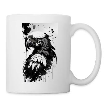Bunte Papagei-Pracht - Tasse - Weiß - Rechts