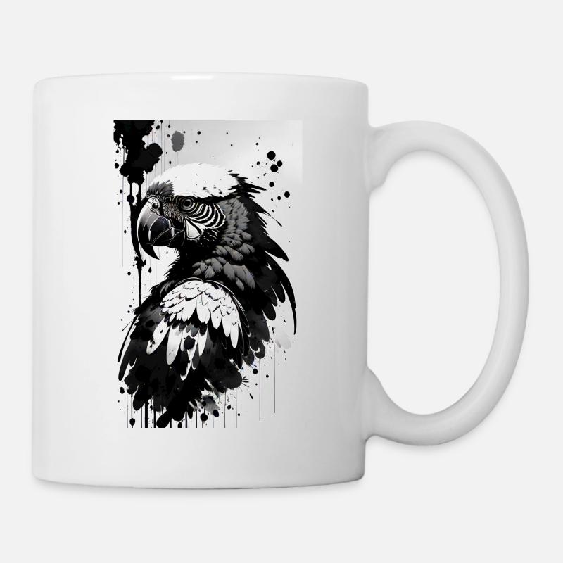 Bunte Papagei-Pracht - Tasse - Weiß