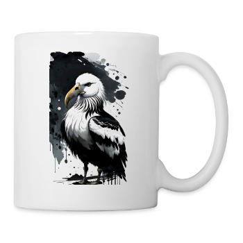 Anmutige Möwe am Horizont - Tasse - Weiß - Rechts