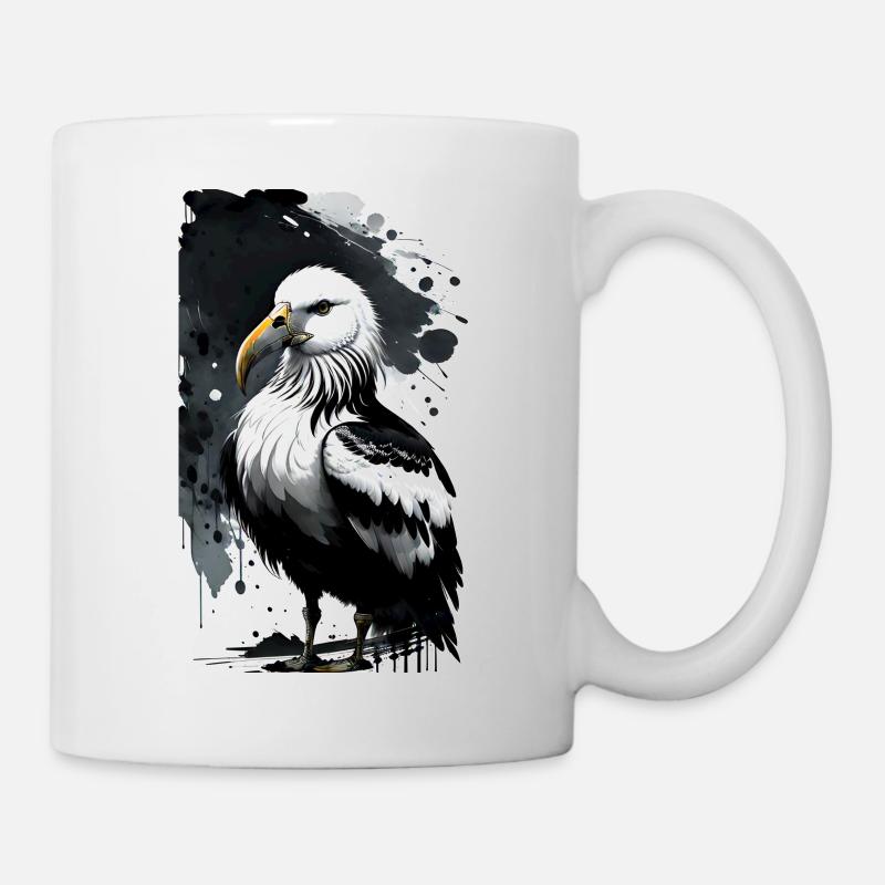 Graceful seagull on the horizon - Mug - white