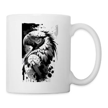 Tropischer Papageienzauber - Tasse - Weiß - Rechts