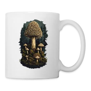 Magic morel mushroom wonder mushroom picker mushroom - Mug - white - Right