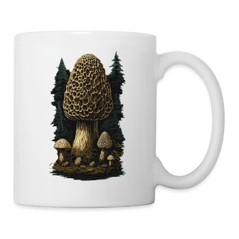 Vintage Morcheln Goblincore Pilz Magie - Tasse - Weiß - Rechts