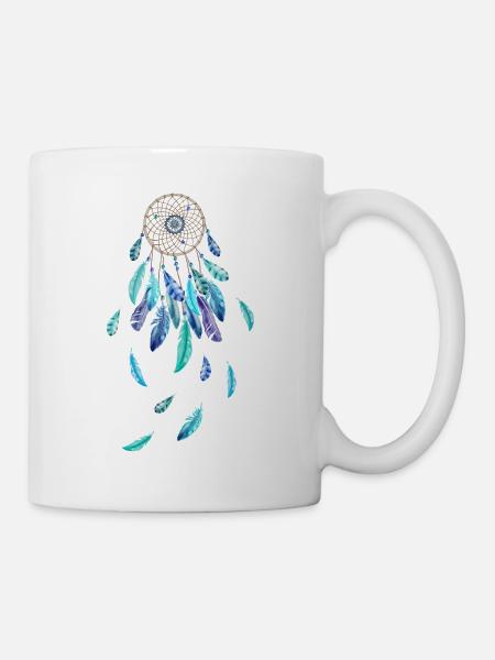 Dreamcatcher rêves bleus - Mug blanc - blanc