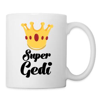 Super Gedi wöd Gedi bester Gedi Pateononkel - Tasse - Weiß - Rechts