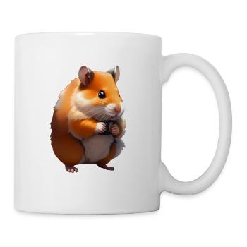 Hamster-Künstler - Tasse - Weiß - Rechts
