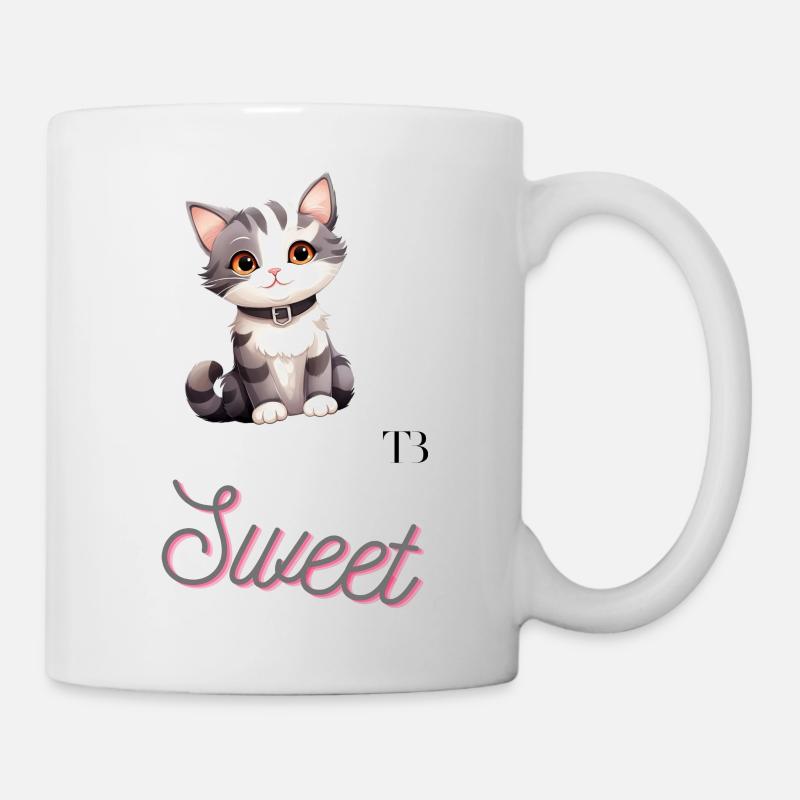 Cute Cat - Mug - white