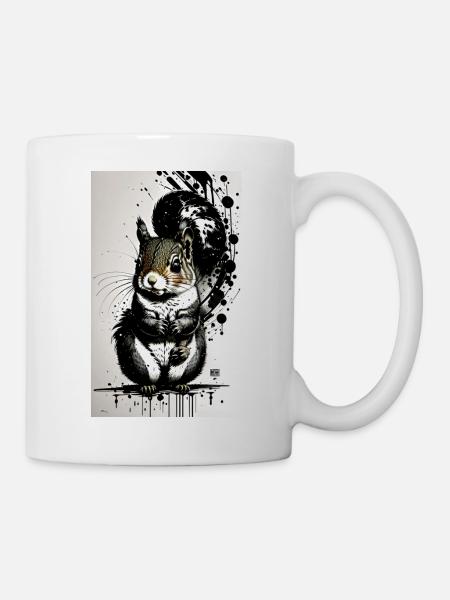 Niedliches Eichhörnchen - Tasse - Weiß