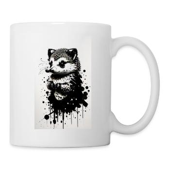 Niedlicher Igel - Tasse - Weiß - Rechts