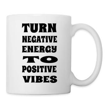Turn NegativeTo Positive Vibes - Mug - white - Right