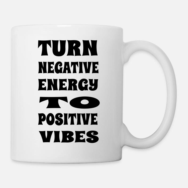 Turn NegativeTo Positive Vibes - Mug - white