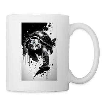 Ruhige Schildkröten - Tasse - Weiß - Rechts