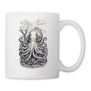 Octopus Fisherman Deep Sea Marine Design - Mug - white - Right