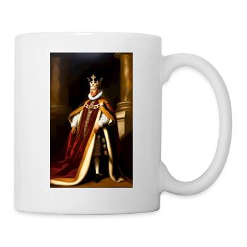 Barack Obama als barocker Monarch - Tasse - Weiß - Rechts