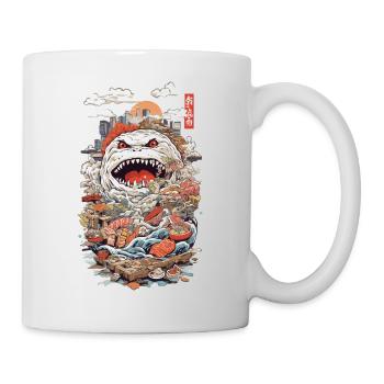Retro Sushi Monster La merveille culinaire du Japon - Mug blanc - blanc - Droite