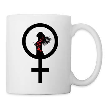 Die Stärke einer Frau - Tasse - Weiß - Rechts