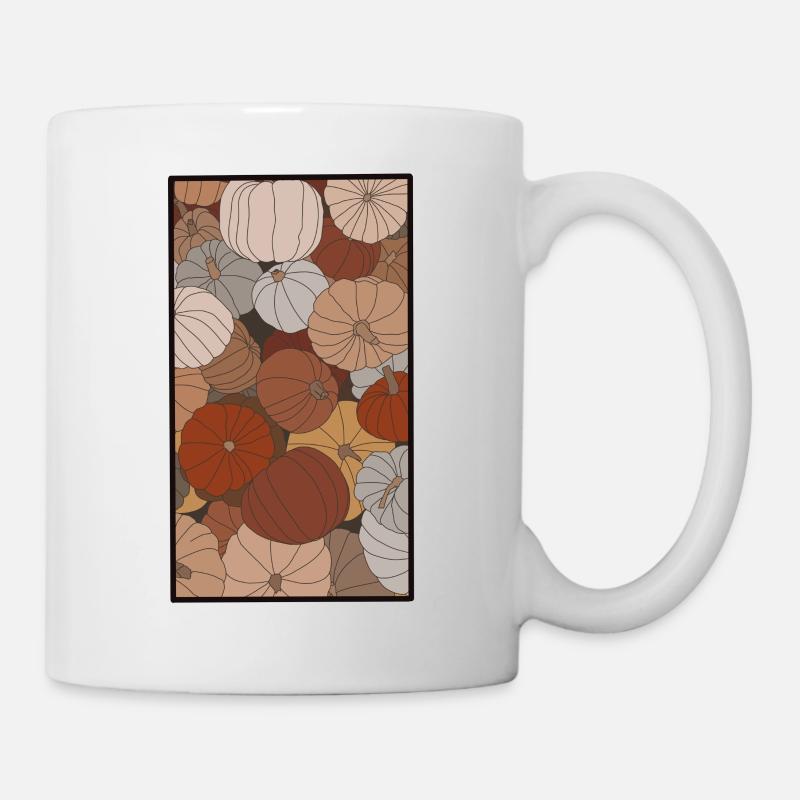 Kürbisse - Tasse - Weiß