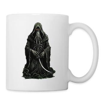 Tentacle Grim Reaper Halloween Horror Design - Mug - white - Right
