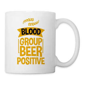 Blood Group Beer Positive 4 - Mug - white - Right