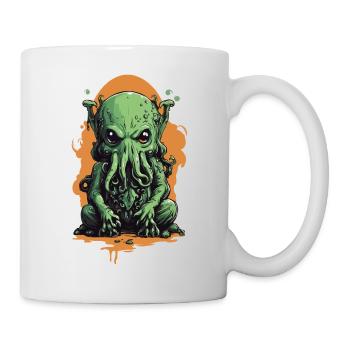 Spooky Cthulhu's Night Halloween Mysticism Design - Mug - white - Right
