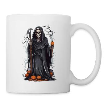 Grim Reaper's Dark Halloween Skeleton Mystery - Mug - white - Right