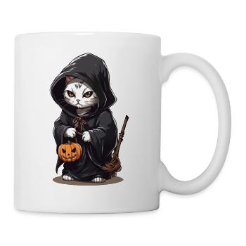Kawaii Magician Cat Halloween Spell Magic Cats - Mug - white - Right