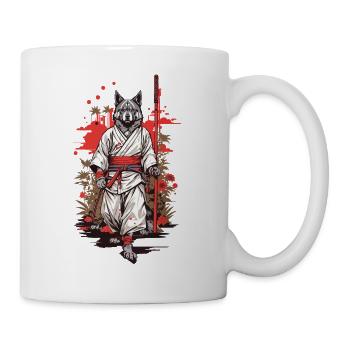 Hunde Yokai Kunst Japan Ästhetik Design - Tasse - Weiß - Rechts