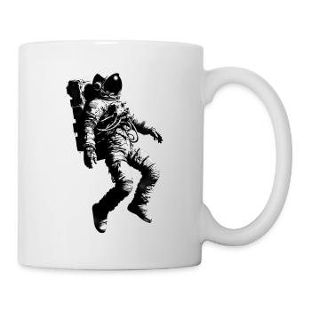 Freischwebender Astronaut Personalisieren - Tasse - Weiß - Rechts