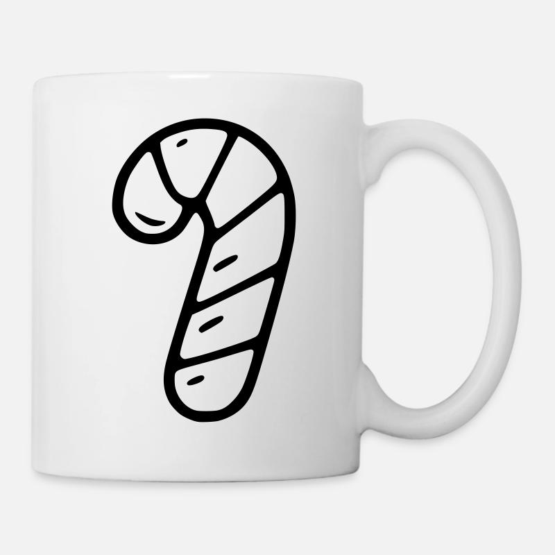 Zuckerstange - Tasse - Weiß