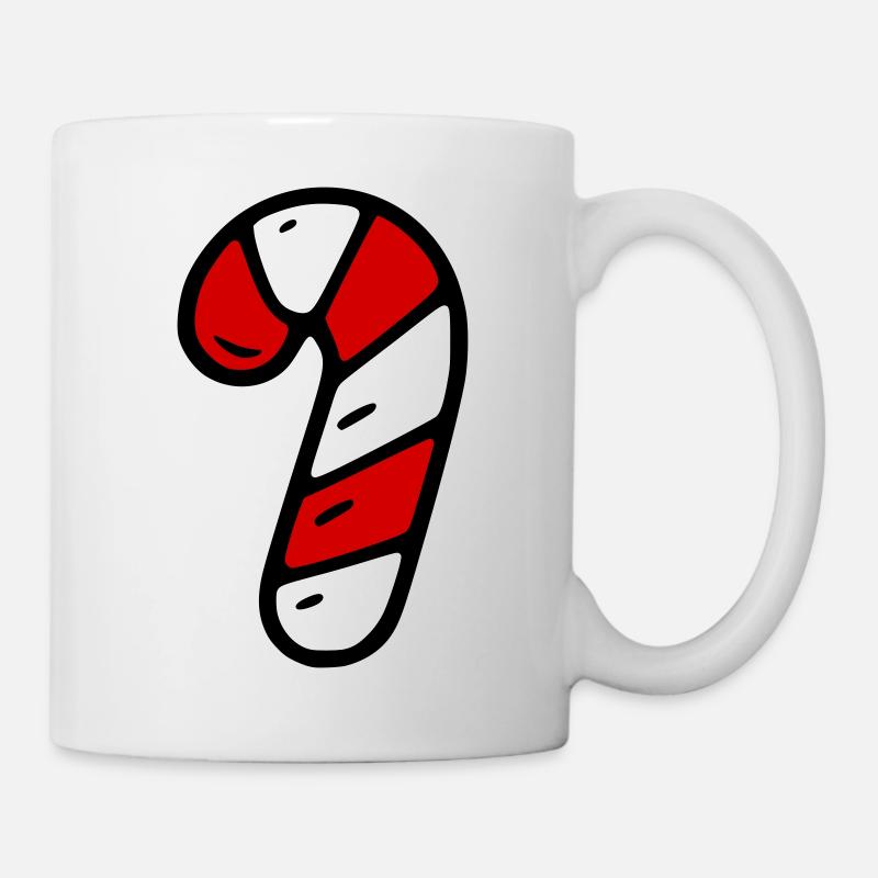 Zuckerstange - Tasse - Weiß