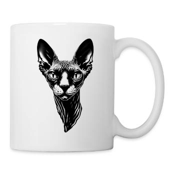 Wrinkled Hairless Cat - Mug - white - Right