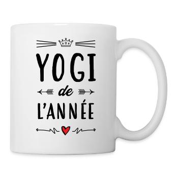 Yogi de l'année / Yoga - Mug blanc - blanc - Droite