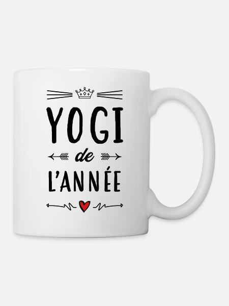Yogi de l'année / Yoga - Mug blanc - blanc