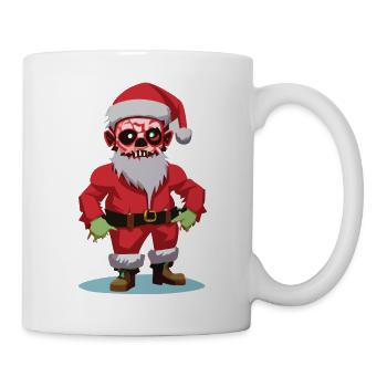 Zombie Santa Claus / Merry Christmas - Mug - white - Right