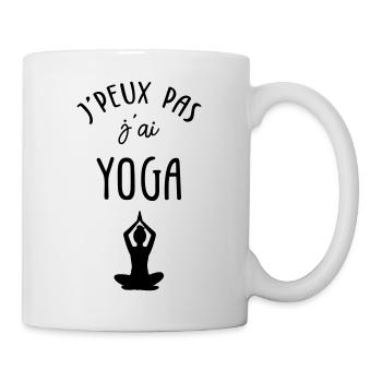 J'peux pas J'ai Yoga - Mug blanc - blanc - Droite
