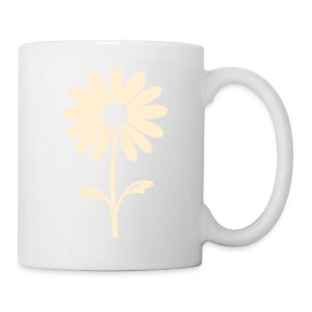Gänseblümchen-Schönheit - Tasse - Weiß - Rechts