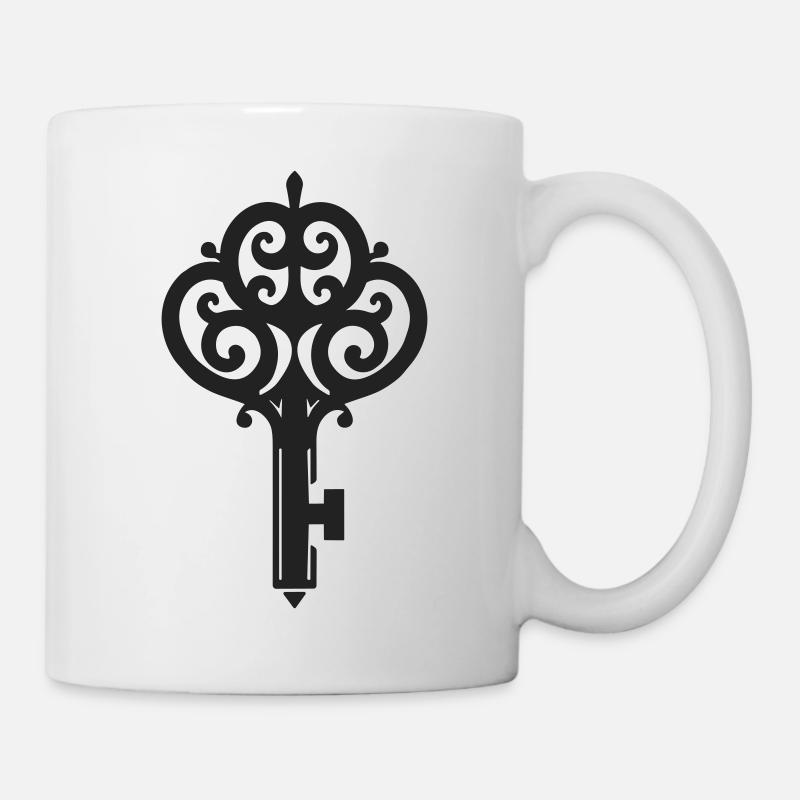 Clé d’amour élégante - Mug blanc - blanc