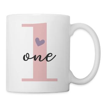 1er anniversaire Un - Mug blanc - blanc - Droite