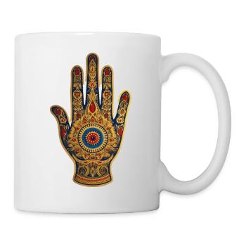 hand of fatima 1 - Tasse - Weiß - Rechts
