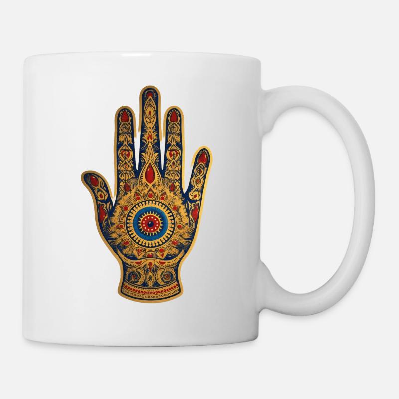 Main de Fatima 1 - Mug blanc - blanc
