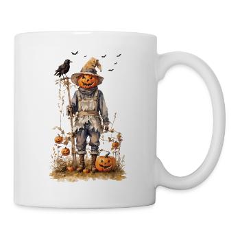 Autumnal Scarecrow Halloween Aesthetic - Mug - white - Right